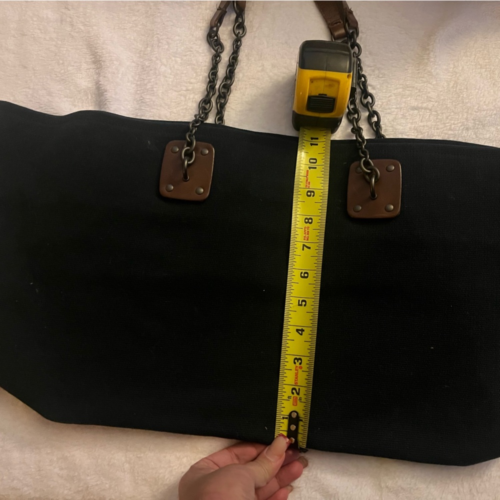 Bottega Veneta Black Tote with Brown Handles - Picture 9 of 11